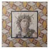 Detail van een Roman Mozaïekvloerpaneel - Tegel Tegeltje (Voorkant)