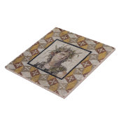 Detail van een Roman Mozaïekvloerpaneel - Tegel Tegeltje (Zijkant)