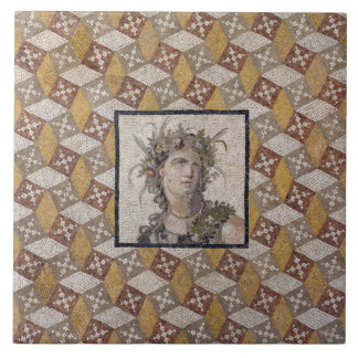 Detail van een Roman Mozaïekvloerpaneel - Tegel Tegeltje