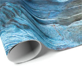 Detail van een rots met varianten van blauw. Rock  Cadeaupapier (Rol Hoek)