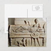 Detail van een sarcofaag briefkaart (Voorkant / Achterkant)