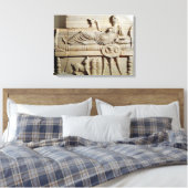 Detail van een sarcofaag canvas afdruk (Insitu (Slaapkamer))
