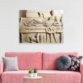 Detail van een sarcofaag canvas afdruk (Insitu (Woonkamer))