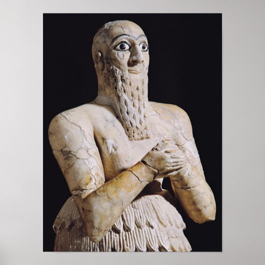 Detail van een standbeeld van Itur-Shamagen Poster (Voorkant)