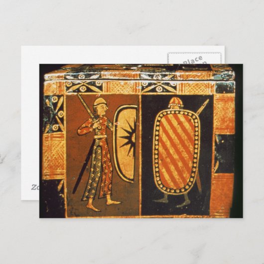 Detail van een trouwborst briefkaart (Voorkant / Achterkant)