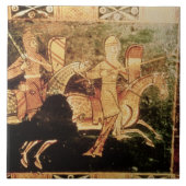 Detail van een trouwborst met soldaten die gaan et tegeltje (Voorkant)