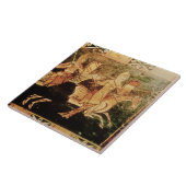 Detail van een trouwborst met soldaten die gaan et tegeltje (Zijkant)