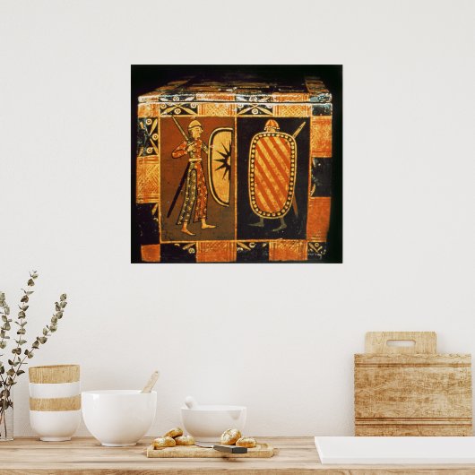 Detail van een trouwborst poster (Keuken)