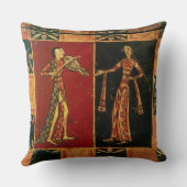 Detail van een trouwborst waarop een muzikant word kussen (Achterkant)