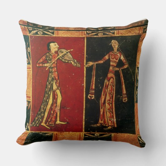 Detail van een trouwborst waarop een muzikant word kussen (Voorkant)