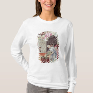 Detail van een vaas die de droogethee weergeeft t-shirt