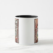 Detail van een vaas die zijdeweving weergeeft mok (Midden)