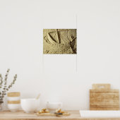 Detail van een verlichting van een boot vanaf een  poster (Keuken)