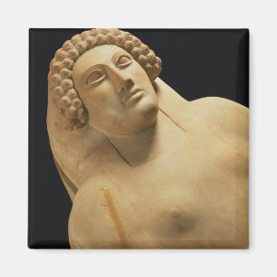 Detail van een vrouw sarcofaag van Cadiz, 5e tot 4 Magneet