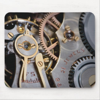 Detail van een zakhorloge muismat