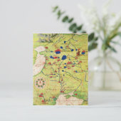 Detail van Europa en Centraal-Azië Briefkaart (Staand voorkant)