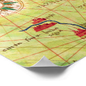 Detail van Europa en Centraal-Azië Poster (Hoek)