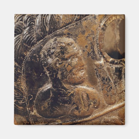 Detail van het gladiatormasker magneet (Voorkant)