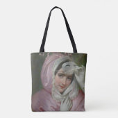 Detail van het masker tote bag (Achterkant)