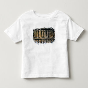 Detail van het reliëffries op de trap kinder shirts