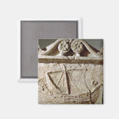 Detail van het schip Sarcofaag, van Sidon Magneet (Voorkant / Achterkant)