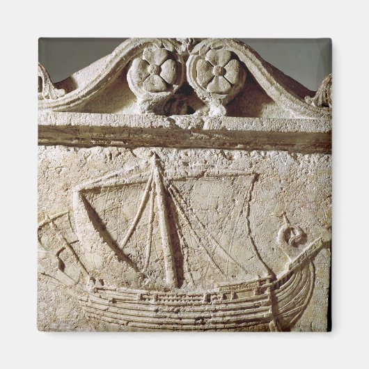 Detail van het schip Sarcofaag, van Sidon Magneet (Voorkant)