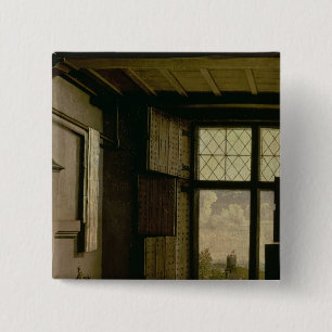 Detail van het venster vierkante button 5,1 cm