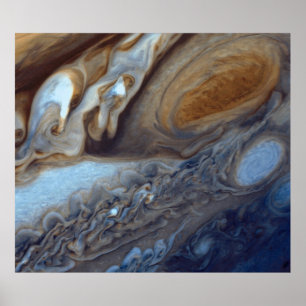 Detail van Jupiter Atmosphere Great Red Spot Poster
