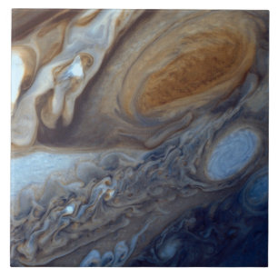 Detail van Jupiter Atmosphere Great Red Spot Tegeltje