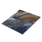 Detail van Jupiter Atmosphere Great Red Spot Tegeltje (Zijkant)