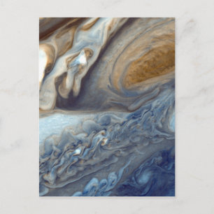 Detail van Jupiter's Atmosphere Great Red Spot Briefkaart