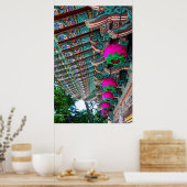 Detail van Koreaanse tempel Poster (Keuken)