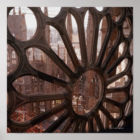 Detail van La Sagrada Familia, Barcelona, Spanje Poster (Voorkant)