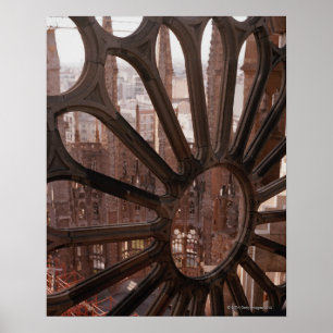 Detail van La Sagrada Familia, Barcelona, Spanje Poster