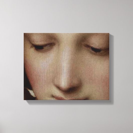 Detail van Madonna van de Meadow Canvas Afdruk (Voorkant)