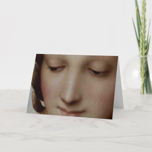 Detail van Madonna van de Meadow Feestdagen Kaart (Voorkant)