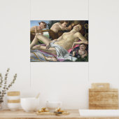 Detail van Mars, Venus en Mars door Botticelli Poster (Keuken)