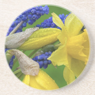 Detail van narcis- en hyacintbloemen. Credit Zandsteen Onderzetter