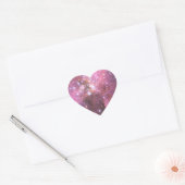 Detail van NGC 346 in Roze Hart Sticker (Envelop)