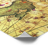 Detail van Noord-Afrika en Europa Poster (Hoek)