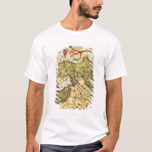 Detail van Noord-Afrika en Europa T-shirt