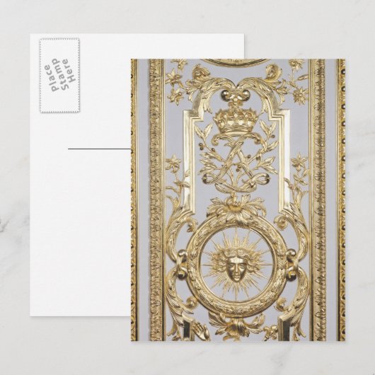 Detail van paneling briefkaart (Voorkant / Achterkant)