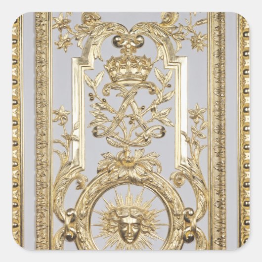 Detail van paneling vierkante sticker (Voorkant)