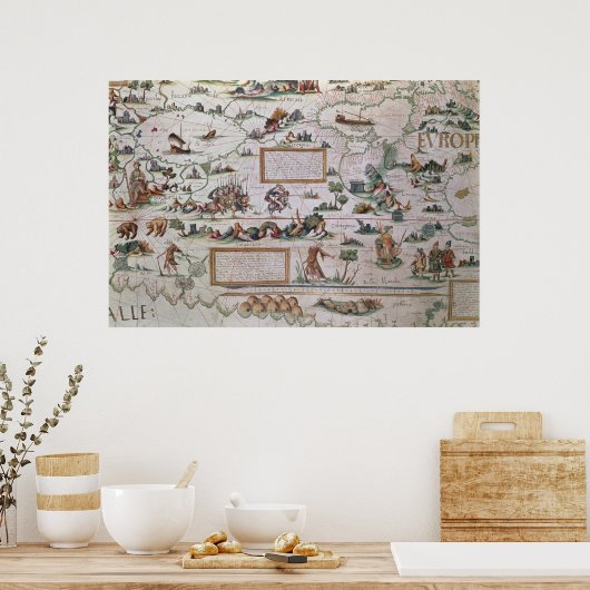 Detail van Siberië Poster (Keuken)