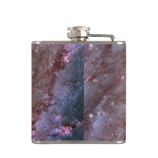 Detail van Spiral Galaxy M83 Heupfles (Achterkant)