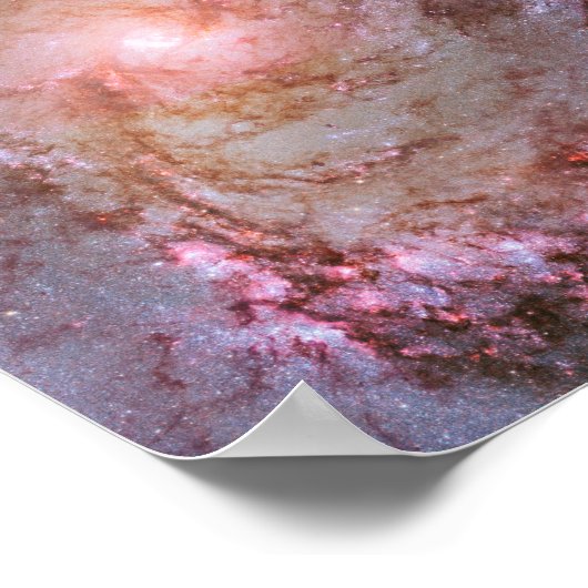 Detail van Spiral Galaxy M83 Poster (Hoek)