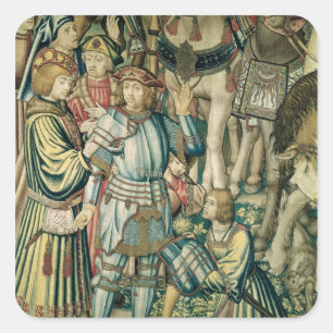 Detail van Uriah the Hittite Vierkante Sticker