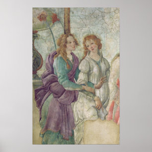 Detail van Venus en de Graces Poster