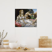 Detail van Venus, Venus en Mars door Botticelli Poster (Keuken)