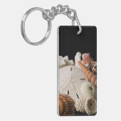 Detail van zeeschelpen van over de hele wereld sleutelhanger (Voorkant Links)